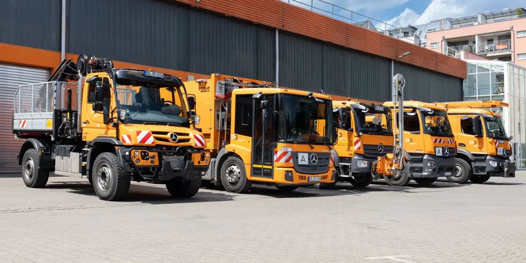 Mercedes-Benz Trucks Kommunalfahrzeug-Range der Stadtreinigung Dresden