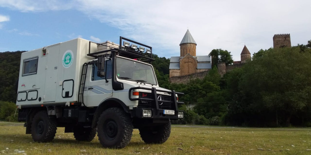 Two years on a trip around the world with an Unimog expedition